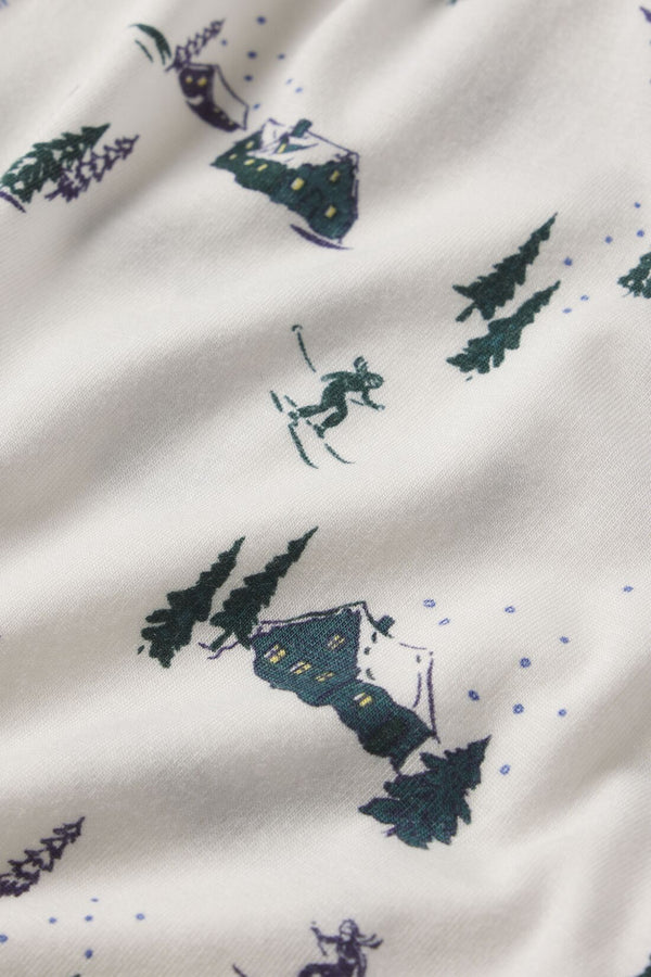 Kids Printed TENCEL™ Modal Unisex Long PJ Set - Image 4