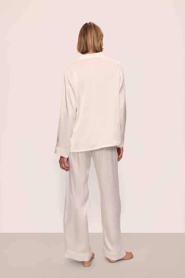 Inez Washable Silk Long PJ Set - Image 3