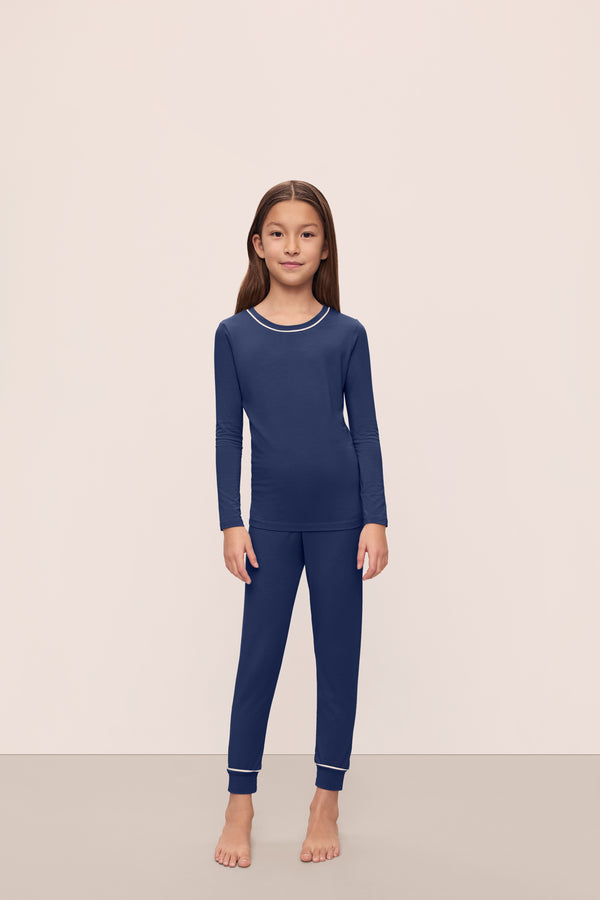 Kids TENCEL™ Modal Unisex Long PJ Set - Image 4