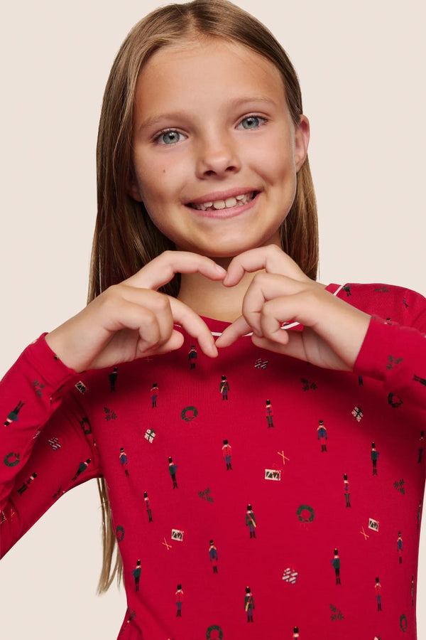 Kids Printed TENCEL™ Modal Unisex Long PJ Set - Image 3