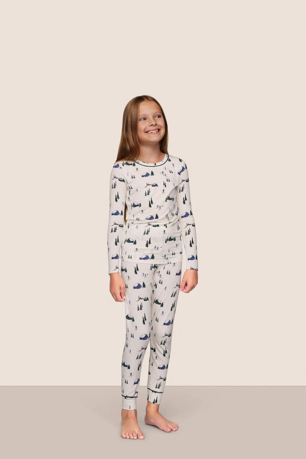 Kids Printed TENCEL™ Modal Unisex Long PJ Set