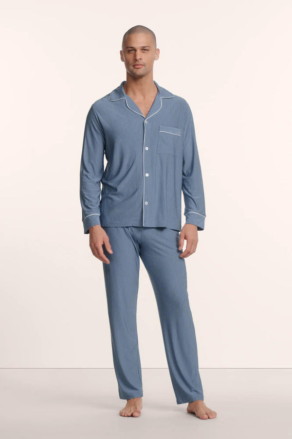 William Printed TENCEL™ Modal Long PJ Set