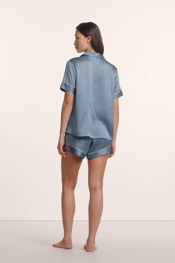 Inez Washable Silk Printed Short PJ Set - Image 2