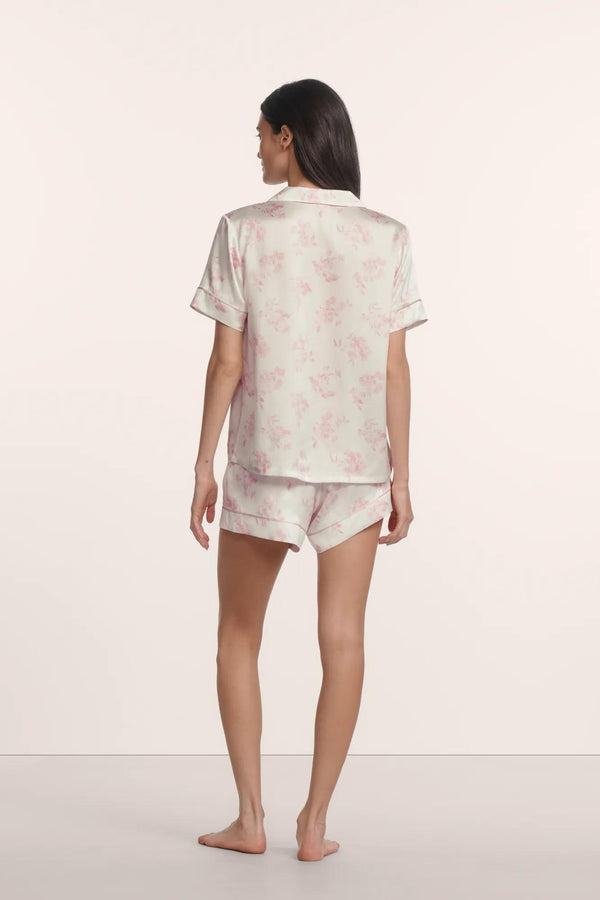 Inez Washable Silk Printed Short PJ Set - Image 2