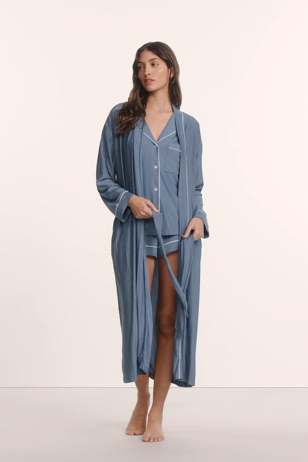 Gisele Printed TENCEL™ Modal Long Robe - Image 5